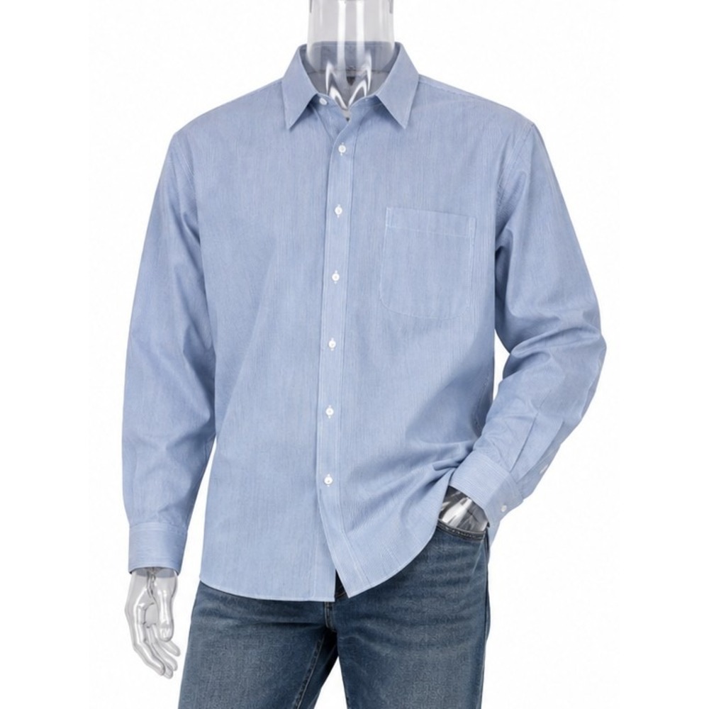 Stafford Big & Tall Travel Performance Super Long Sleeve Dress Shirt SKUM058